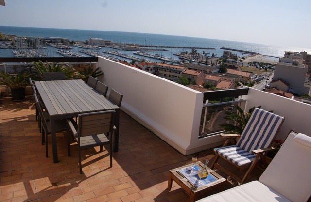 Canet - 2 room apartment + cabin, terraces + panoramic balcony with sea view