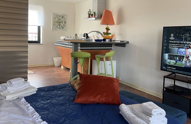 Capri Sky loft is a fabulous panoramic open space overlooking Capri and Vesuvius