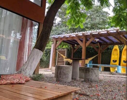 Casa com spa hidromassagem