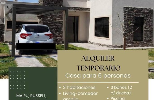 Casa con piscina en Maipú, Mendoza