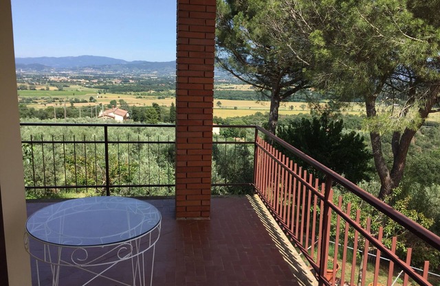 Casa di Vittoria immersed in the heart of the Tuscan countryside surrounded by olive groves