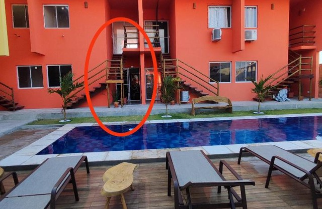 Casa na praia com piscina