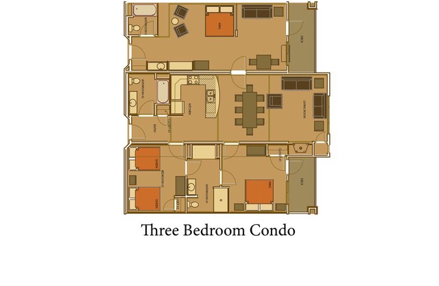 Cedar Stone Three Bedroom Condo @ Spring Brook Resort | Spacious Condo on Golf Course