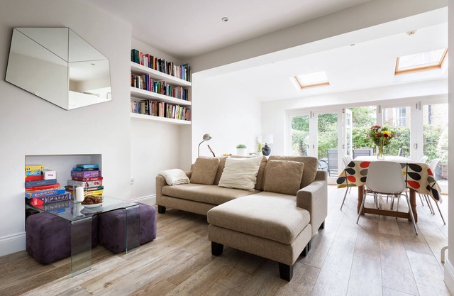 Central, stylish London family townhouse with private terrace on quiet street