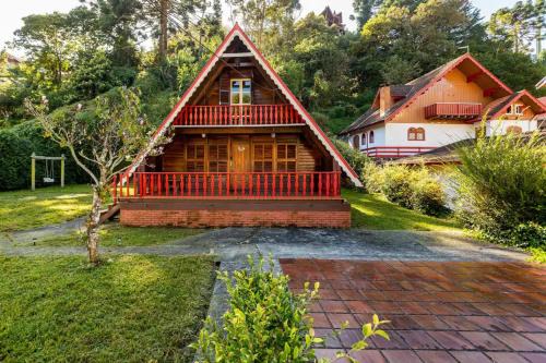 Chalé inteiro completo a 5 min a pé do Capivari - Campos do Jordão