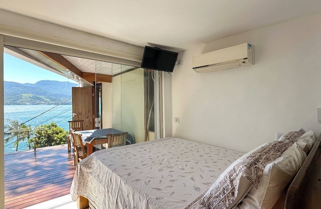 Chalé Jabuticabeira com Wi-Fi e vista para o mar