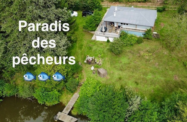 Chalet&étang Privé Idéal Pour Animaux, Enfants, Pêcheurs