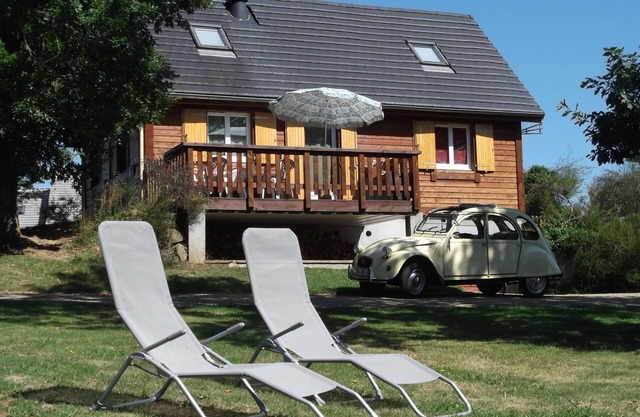 Chalet 3 Chambres, 7 Personnes, Très Grand Terrain, Calme et Verdure