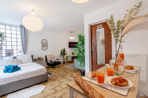 Charmant et Grand studio 34m2, Paris Disneyland 20min, Aéroport CDG, Parc Asterix, Gare de Chelles Gournay