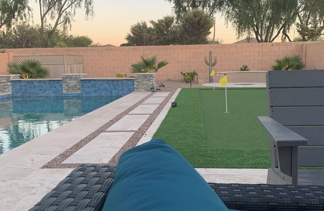 Charming 3BR/2BA Retreat with Private Heated Pool & Putting Green