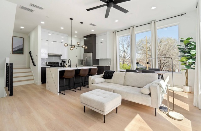 Charming Brand New 2-Bedroom Townhome with Rooftop, Garage, Yard, AC, WiFi