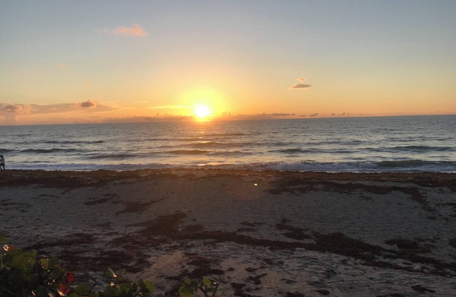 Charming first floor 2 bedroom condo just steps from the quiet beach.n