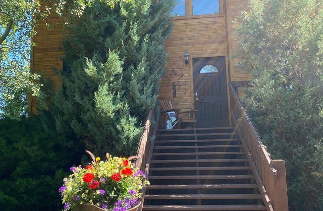 Charming home on Ski Hill Road with lush landscaping and a new hot tub.