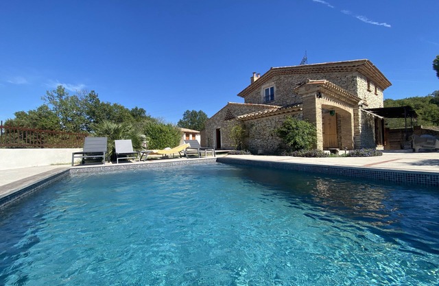 Charming stone house 8 persons with swimming pool Larnas Ardèche Provençale
