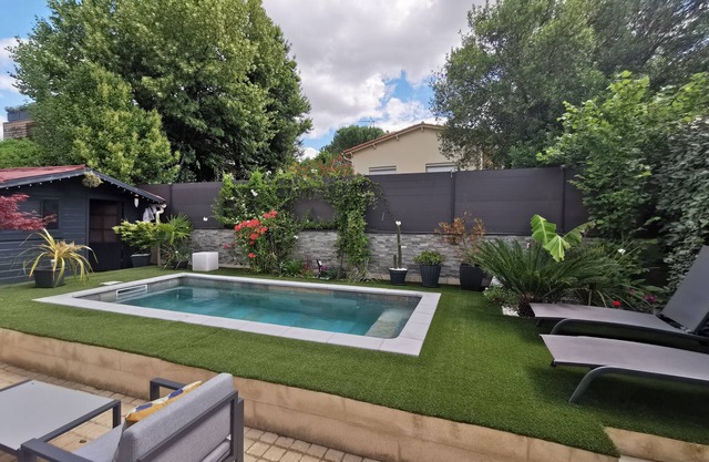 Charming T2 Montpellier near Arceaux with garden