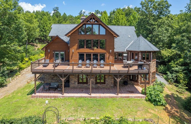 Chateau Laurel in Lake Lure: Private 5,000 Sq Ft Cabin in Blue Ridge Mountains!