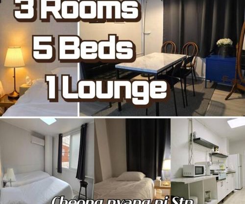 Cheongnyangni 5Beds 3Rooms 1Lounge House