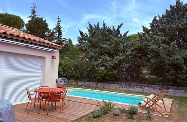 Chez Hamou et Julie, new modern house with swimming pool and boules pitch