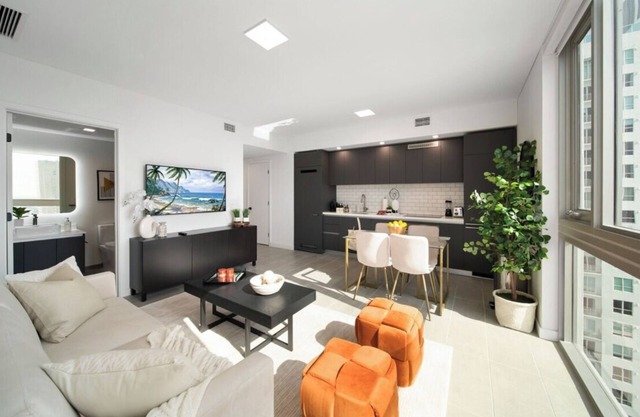 Chic 1-bedroom apartment with fitness room and AC in fabulous Miami