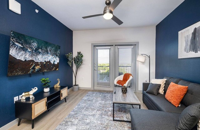 Chic 1BR Getaway w/Pool, Gym & Work-Ready Space