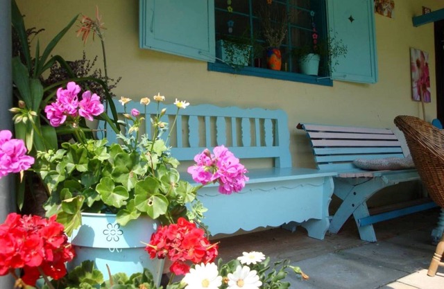 Colorful family house in the country: for a large or two family friends