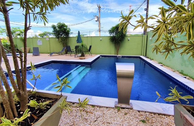 Complete apartment 800m from Martin de Sá beach WiFi, gourmet barbecue and swimming pool