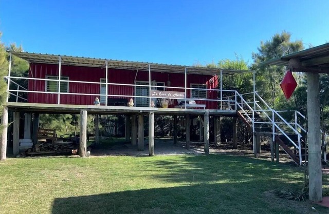 Container house for family vacations, large place for children to play.