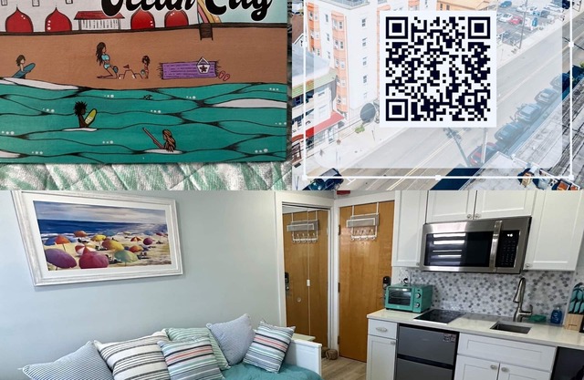 Contemporary condo 500 feet from the beach.