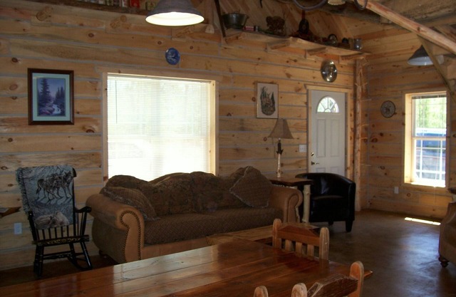 Copper Cabin offers peace and privacy in the woods!