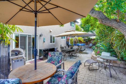 Costa Mesa Rental with Private Hot Tub and Fire Pit!