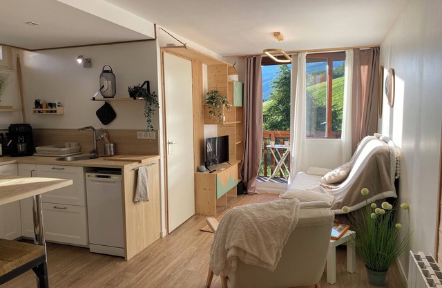 Cosy apartment for 4 people La Plagne Montalbert - View of the slopes