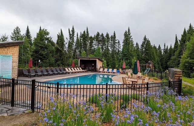 Cote Nord Tremblant Scandinavian Log cabin, hot tub, pool, tennis, nCITQ 234533