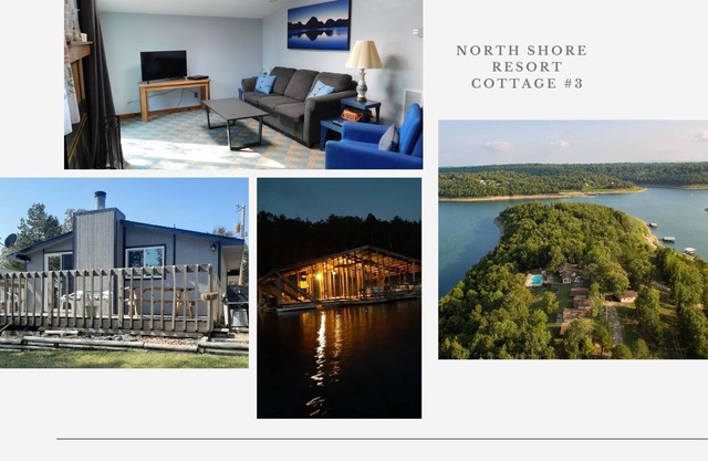 Cottage #3 two bedroom with a whirlpool tub and great lake view