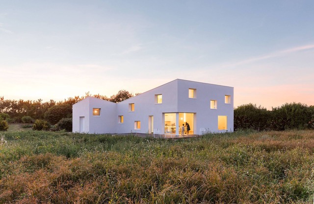 Country Side by the sea. The countryside by the sea in a contemporary house.