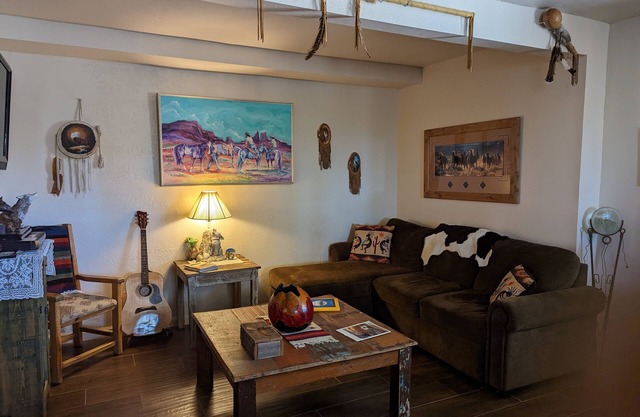 Coyote Cabin, Cowboy Decor, Scenic Desert