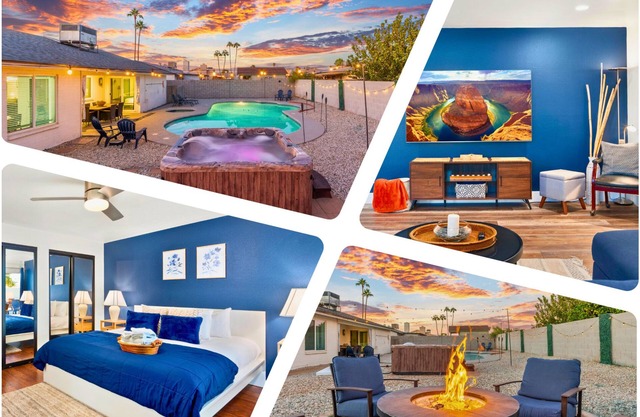 Cozy 3BR Stadium Oasis! Pool + Hot Tub + Fire Pit