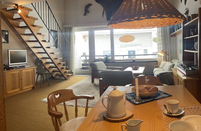 Cozy apartment with south-facing balcony centrally located in the Allgäu, ski and hiking area