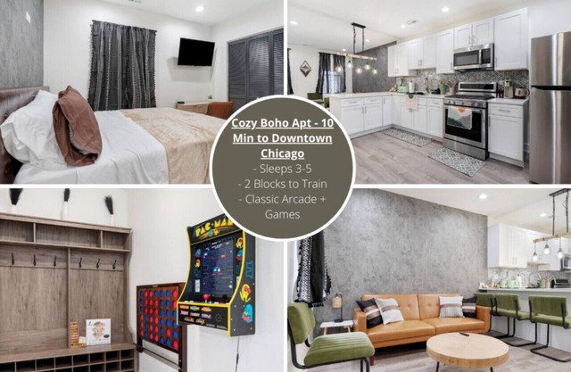 Cozy Boho Chicago - 10 Minutes to Downtown Chicago