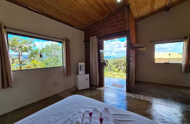 🌿Cozy bungalow with views of the mountains.