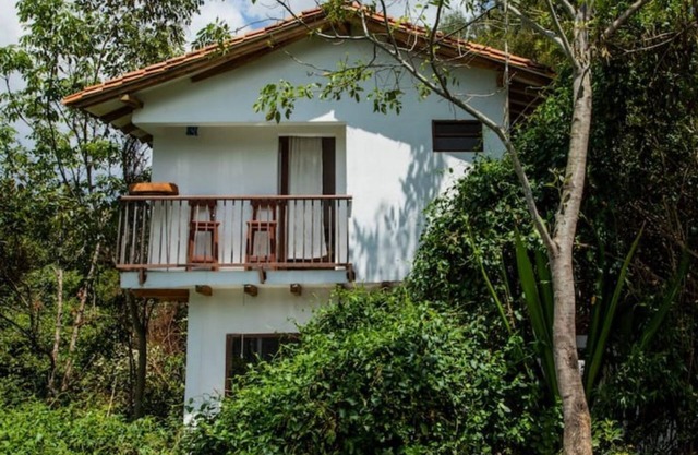 Cozy cabin surrounded by natural spaces