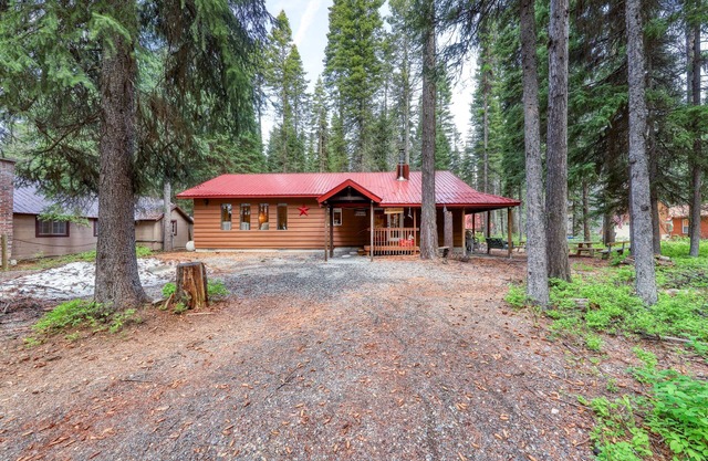 Cozy cabin with 2 fireplaces & firepit - short drive to Payette Lake