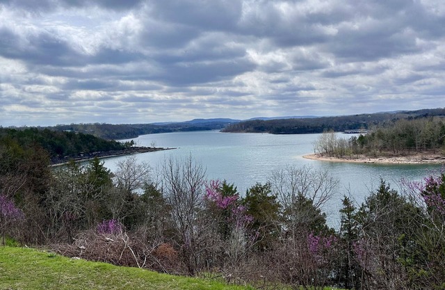 Cozy Lake Cottage with private view of Table Rock Lake and Arkansas Mountains.