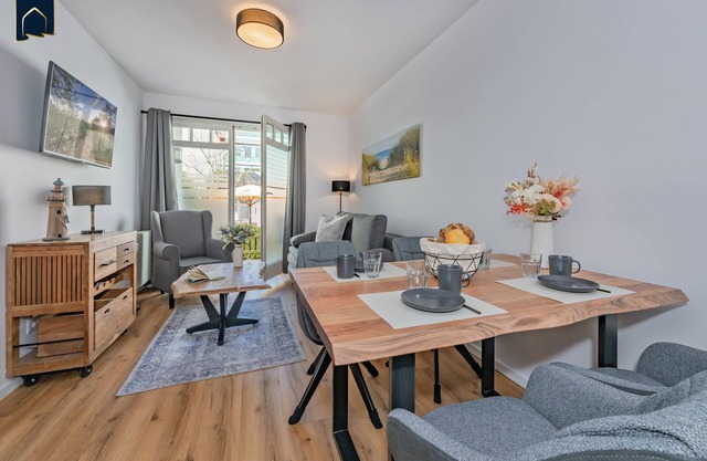 Cozy vacation apartment with terrace and sea view - only 150 m to the beach