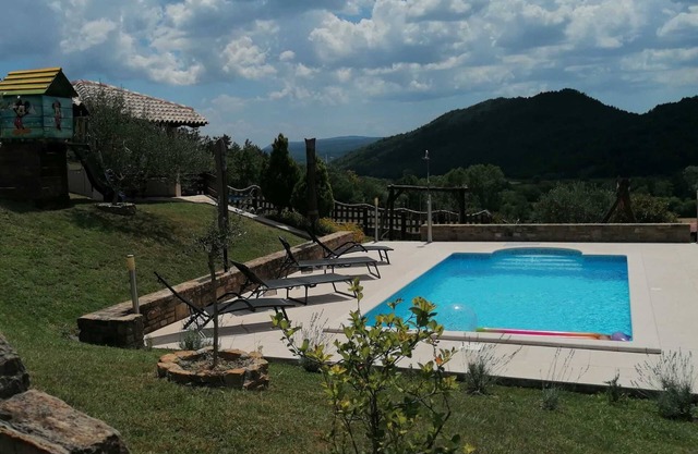 Cozy villa with pool surrounded by nature