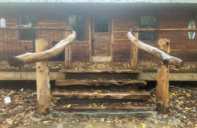 Custom craftsman cabin overlooking the Kings river.