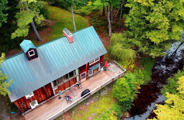 Custom Post and Beam Home on Private Stream