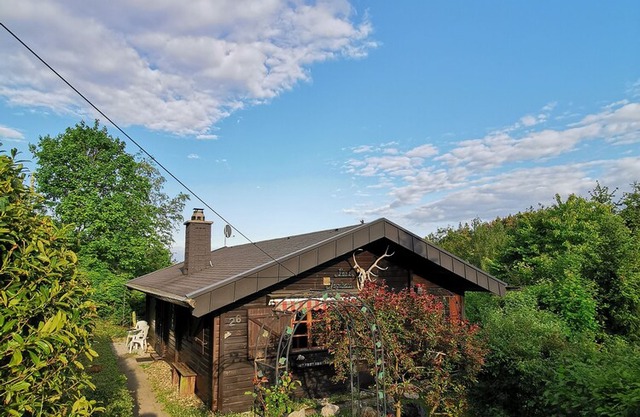 Danish blockhouse directly at Uplandsteig with fireplace, conservatory and terrace