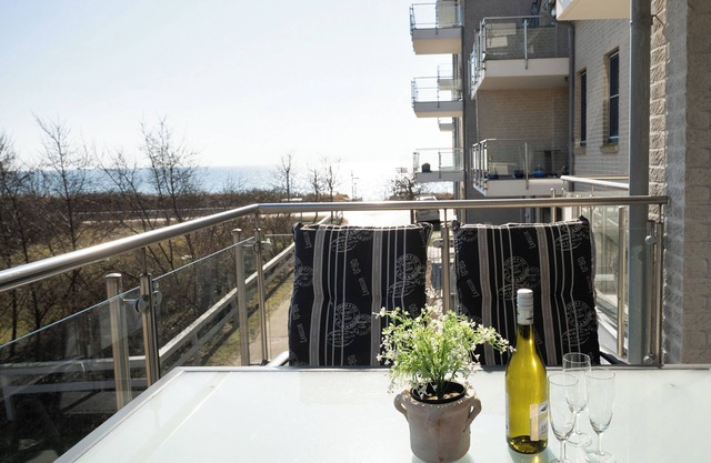 Apartment Strandburg Wehrend with balcony in the house Am Süd 9 on Fehmarn