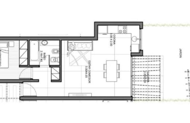 Departamento en complejo cerrado con piscina - 1 dormitorio