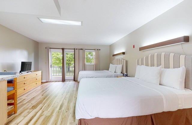 Dog-friendly, 1st-floor studio with picnic area & gym - walk to Douglas Lake